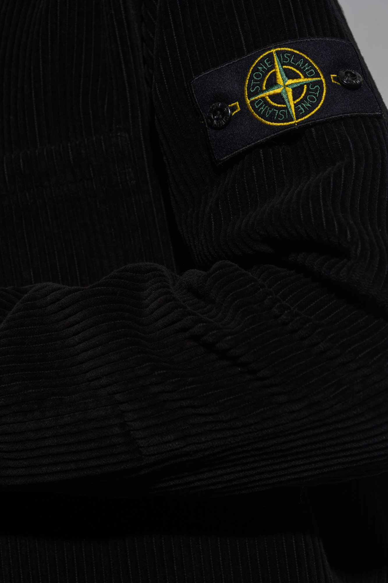 Black Corduroy shirt with logo Stone Island - Vitkac Canada